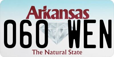 AR license plate 060WEN
