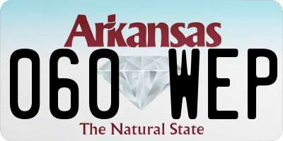 AR license plate 060WEP