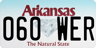 AR license plate 060WER