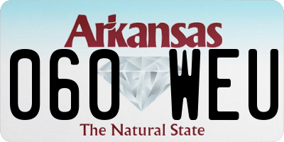 AR license plate 060WEU