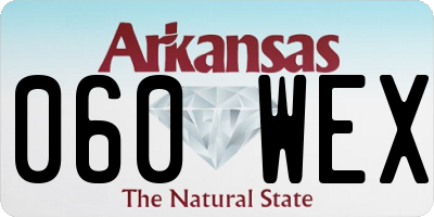 AR license plate 060WEX