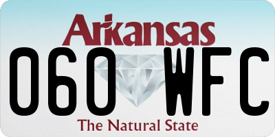 AR license plate 060WFC