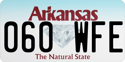 AR license plate 060WFE