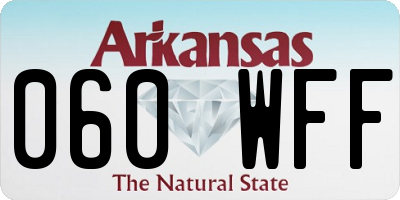 AR license plate 060WFF