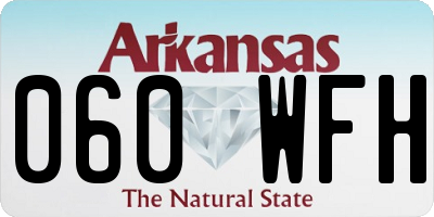 AR license plate 060WFH