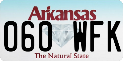 AR license plate 060WFK