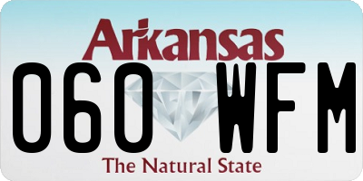 AR license plate 060WFM