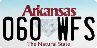 AR license plate 060WFS