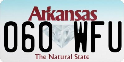 AR license plate 060WFU