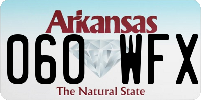 AR license plate 060WFX