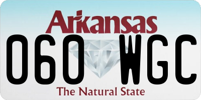 AR license plate 060WGC