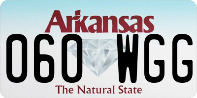 AR license plate 060WGG