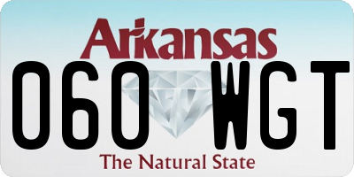 AR license plate 060WGT
