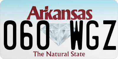 AR license plate 060WGZ