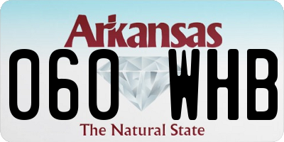 AR license plate 060WHB