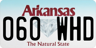 AR license plate 060WHD