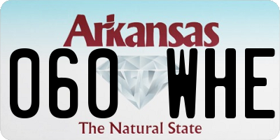 AR license plate 060WHE