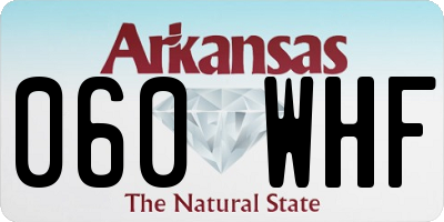 AR license plate 060WHF