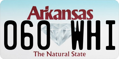 AR license plate 060WHI