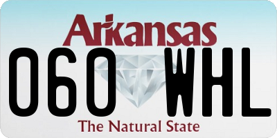 AR license plate 060WHL