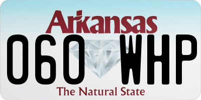 AR license plate 060WHP
