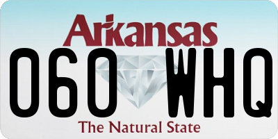 AR license plate 060WHQ