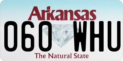 AR license plate 060WHU