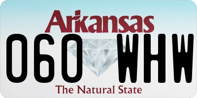AR license plate 060WHW