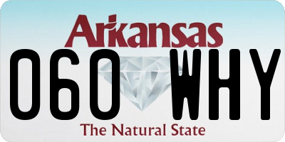 AR license plate 060WHY
