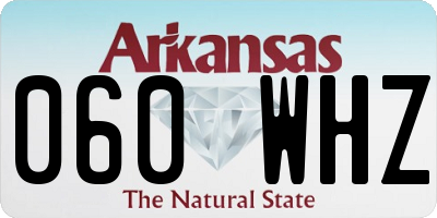 AR license plate 060WHZ