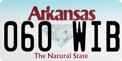 AR license plate 060WIB