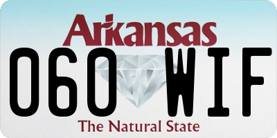 AR license plate 060WIF