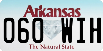AR license plate 060WIH