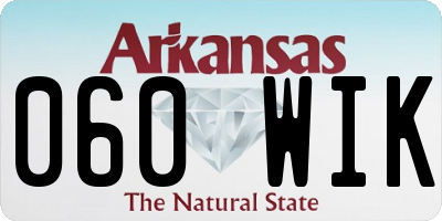 AR license plate 060WIK