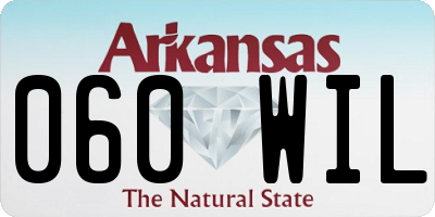 AR license plate 060WIL