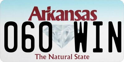 AR license plate 060WIN