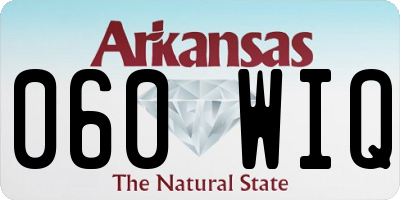 AR license plate 060WIQ