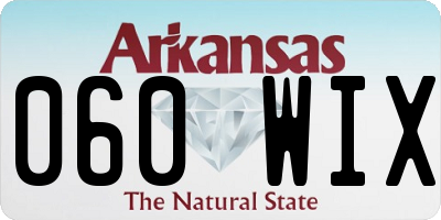 AR license plate 060WIX