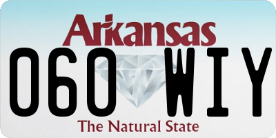AR license plate 060WIY