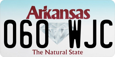 AR license plate 060WJC