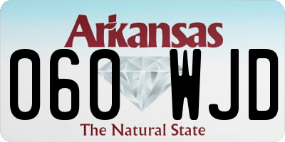 AR license plate 060WJD