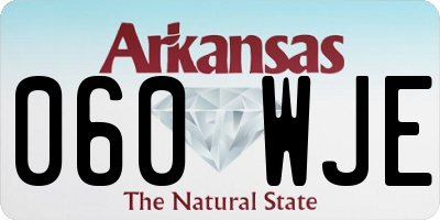 AR license plate 060WJE