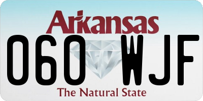 AR license plate 060WJF