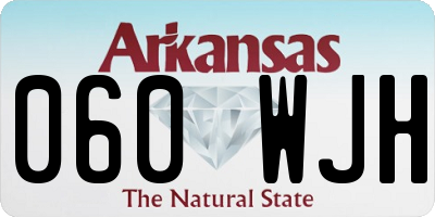 AR license plate 060WJH