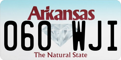 AR license plate 060WJI