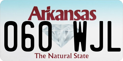 AR license plate 060WJL