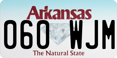 AR license plate 060WJM