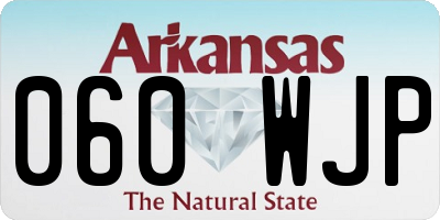 AR license plate 060WJP