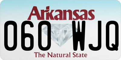 AR license plate 060WJQ