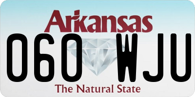 AR license plate 060WJU